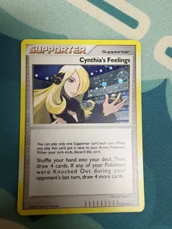 2008 Pokemon Legends Awakened Cynthia's Feelings 131/146 Cosmos Holo Card - Image 1