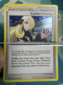 2008 Pokemon Legends Awakened Cynthia's Feelings 131/146 Cosmos Holo Card - Image 2