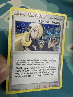 2008 Pokemon Legends Awakened Cynthia's Feelings 131/146 Cosmos Holo Card - Image 3