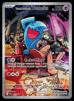 Pokemon SV: Scarlet & Violet Promo Cards 203 Team Rocket's Wobbuffet - Image 1