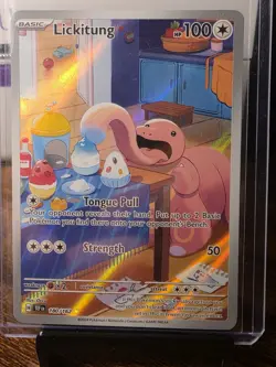 Pokemon Lickitung #180/162 Temporal Forces Holo Full Art Card Ultra rare-Mint - Image 1
