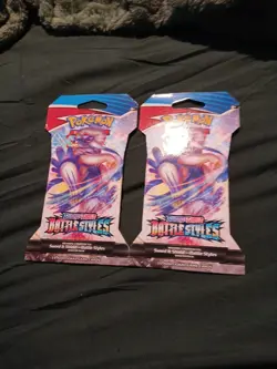 (2) Pokemon SWSH Battle Styles New Sealed Sleeved 10 Card Booster Packs English - Image 1