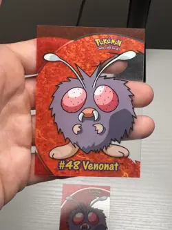 Vintage Pokemon Topps Blue Logo Lot of 2 Cards Venonat #48 Clear - Image 3