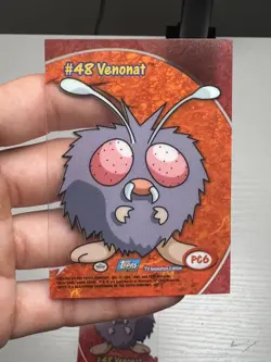 Vintage Pokemon Topps Blue Logo Lot of 2 Cards Venonat #48 Clear - Image 4
