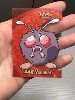 Vintage Pokemon Topps Blue Logo Lot of 2 Cards Venonat #48 Clear - Image 5