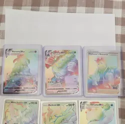 The Pokemon Company Pokemon TCG 6-Card Lot Alcremie VMAX, Rillaboom VMAX GX, - Image 1