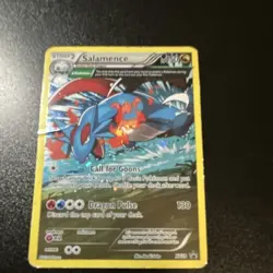 Pokemon Salamence Promo Holo XY 59 Stage 2 Δ Evolution 150 HP Dragon Pulse Card - Image 1