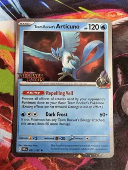 Team Rocket's Articuno (Destined Rivals Stamp) 051/182 Miscellaneous Cards &... - Image 1