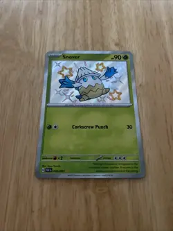 Pokemon TCG Snover 100/091 Baby Shiny Rare Holo Card S&V: Paldean Fates 100/091 - Image 2