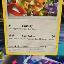 Pokemon Card Eevee 48/68 Hidden Fates Holo Rare LP - Image 2