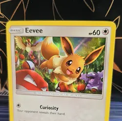 Pokemon Card Eevee 48/68 Hidden Fates Holo Rare LP - Image 3