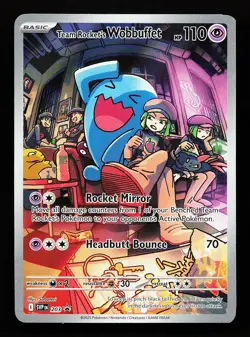Team Rocket's Wobbuffet 203 Promo Scarlet & Violet Promo Pokemon Card - Image 1