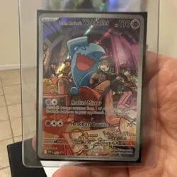 Pokemon Team Rocket's Wobbuffet 203 SV Promo Full Art Holo Card Scarlet & Violet - Image 1
