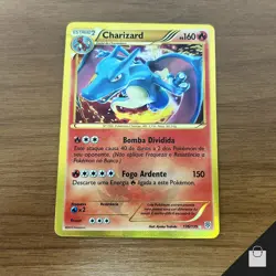 Charizard 136/135 Plasma Storm Secret Rare Holo Card Pokemon TCG Brazilian NM - Image 1