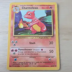CHARMELEON 24/102 POKEMON CARD (BASE SET) - Image 2