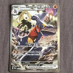 Pokemon TCG Cynthia's Garchomp EX Destined Rivals 232/182 Illustration Rare Card - Image 2