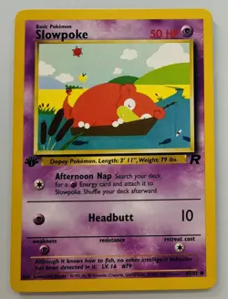 Slowpoke 67/82 1st Edition Team Rocket Pokemon Card - Image 1