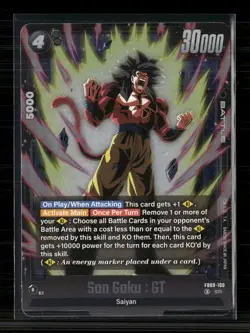 Dragon Ball Super Card Game Son Goku : GT - FB09-100 Dual Evolution SR FB09-100 - Image 1