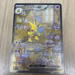 Alakazam ex 201/165 Scarlet & Violet 151 Special Illustration Rare Holo EX Card - Image 1