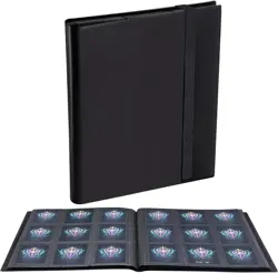 360 Card Pocket Binder with Elastic 9 Pocket Trading Cards Album Folder, Black - Image 1