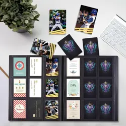 360 Card Pocket Binder with Elastic 9 Pocket Trading Cards Album Folder, Black - Image 2