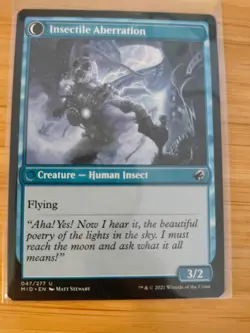 MTG Delver of Secrets 047 Innistrad: Midnight Hunt M/NM Free UK P&P - Image 2
