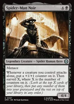 [MTG] Spider-Man Noir (Foil) (0067) (SPM) NM - Image 1