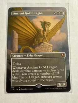 Ancient Gold Dragon (Borderless) Commander Legends: Battle for Baldur's Gate... - Image 1
