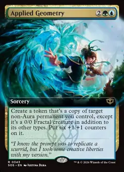 Applied Geometry-Secrets Of Strixhaven-Extended Art-Foil-343-NM - Image 1