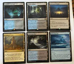 MTG Dimir utility land lot x6 (blue black) commander NM reg Drowned Catacomb - Image 1