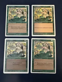 MTG - Magic The Gathering - Regeneration X 4 - Revised/4th Edition - NP/NM! - Image 1