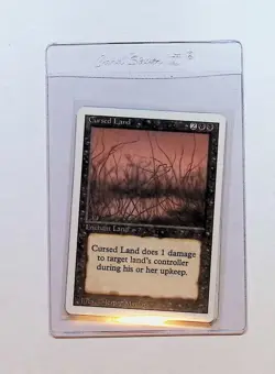 MTG - Magic The Gathering - Cursed Land X 4 - Revised/4th Edition - NP/NM! - Image 3