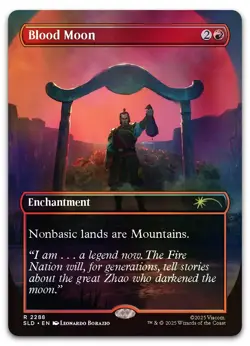 Blood Moon (Rainbow Foil) #2288 (NM) Secret Lair Drop SLD Magic MTG - Image 1
