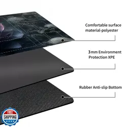 MTG Playmat Non-Slip Rubber Backing Printing Commander Board Game Desk Mat Du - Image 3