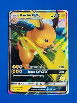 Raichu GX HP 210 Lightning Holo #20/68 Pokemon 2019 Card - Image 1