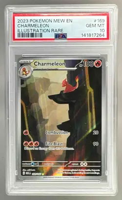 Charmeleon 2023 Pokemon SV 151 #169 Illustration Rare PSA 10 - Image 1