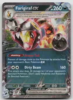 Farigiraf ex 108/162 Double Rare Temporal Forces Pokemon Holo NM - Image 1