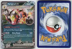 Farigiraf ex 108/162 Double Rare Temporal Forces Pokemon Holo NM - Image 3