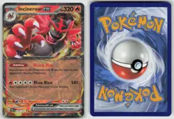 Incineroar ex 034/162 Double Rare Temporal Forces Pokemon Holo NM - Image 3