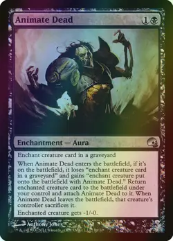 MTG Animate Dead Foil ** Premium Deck Series: Graveborn ** English - Image 1