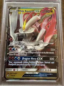 2018 Pokemon Sun & Moon #48 White Kyurem GX Dragon Majesty PSA 10 Gem Mint - Image 3