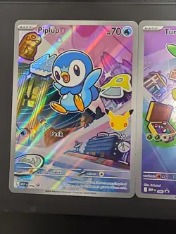 Pokemon TCG First Partner Illustration Collection Sinnoh (Gen 4) Starters Set NM - Image 2