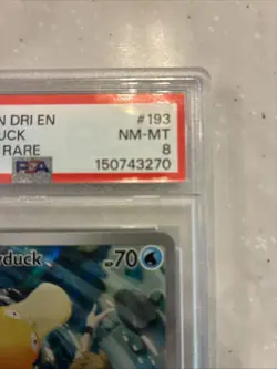 2025 Pokemon DRI EN Misty’s Psyduck Illustration Rare Mint 8 - Image 2