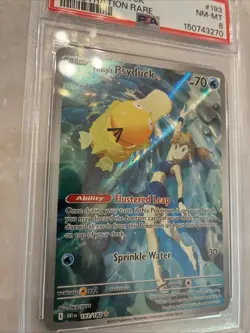 2025 Pokemon DRI EN Misty’s Psyduck Illustration Rare Mint 8 - Image 4