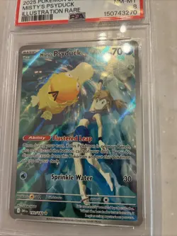 2025 Pokemon DRI EN Misty’s Psyduck Illustration Rare Mint 8 - Image 5