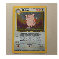 Pokemon Clefable Jungle Holo Rare 1/64 70 HP Stage 1 Unlimited Wizards English - Image 1