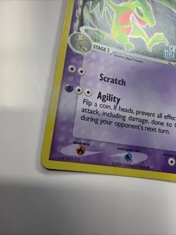 Pokemon Grovyle 19/100 Crystal Guardians Reverse Holo Stamped NM - Image 2