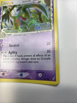 Pokemon Grovyle 19/100 Crystal Guardians Reverse Holo Stamped NM - Image 3