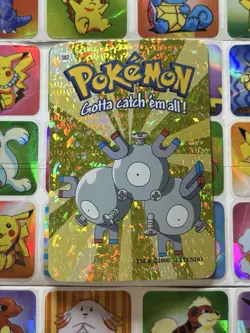 Pokemon 151 Vintage Pocket Monsters Vending HOLO Prism Sticker 00 Nintendo - Image 2