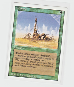 Magic the Gathering ~ MTG ~ 1x Crumble ~ M/NM ~ REVISED - Image 1